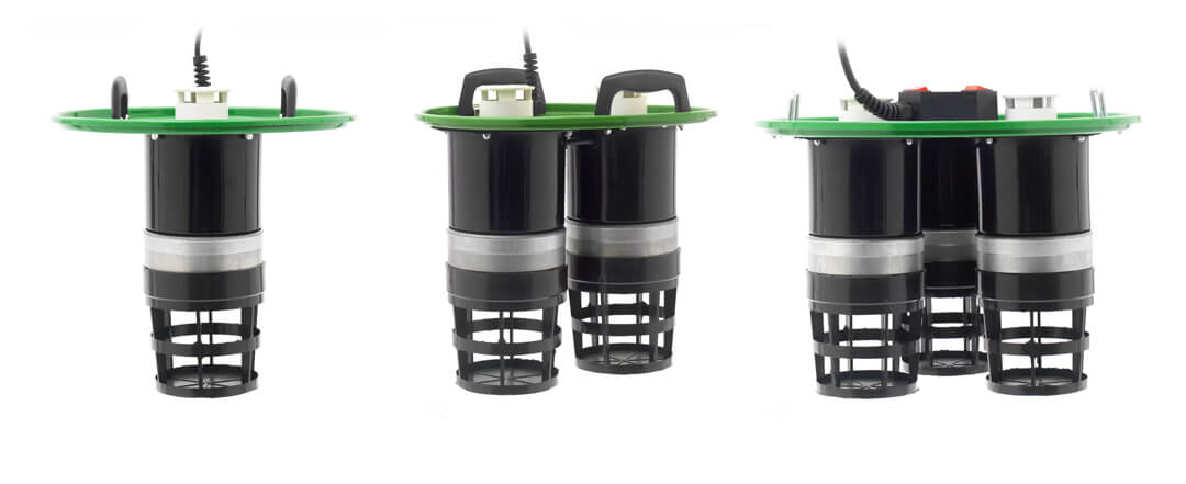 Różne konfiguracje odciągów trocin serii CamVac Różne konfiguracje odciągów trocin serii CamVac