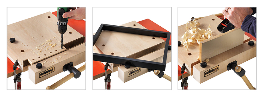 Poznaj możliwości Smart Vise Sjobergs! | agencja-amk.pl Różne prace wykonywane na mobilnym imadle stolarskim Smart Vise