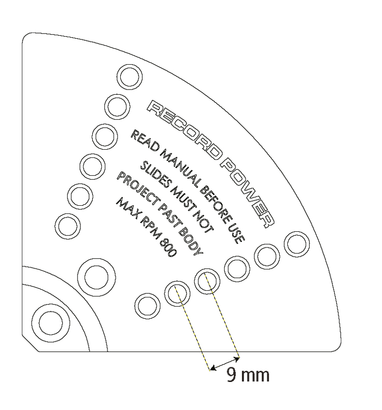 Wymiary szczęk tarczowych 62356 Record Power | agencja-amk.pl Wymiary szczęk tarczowych 62356 Record Power
