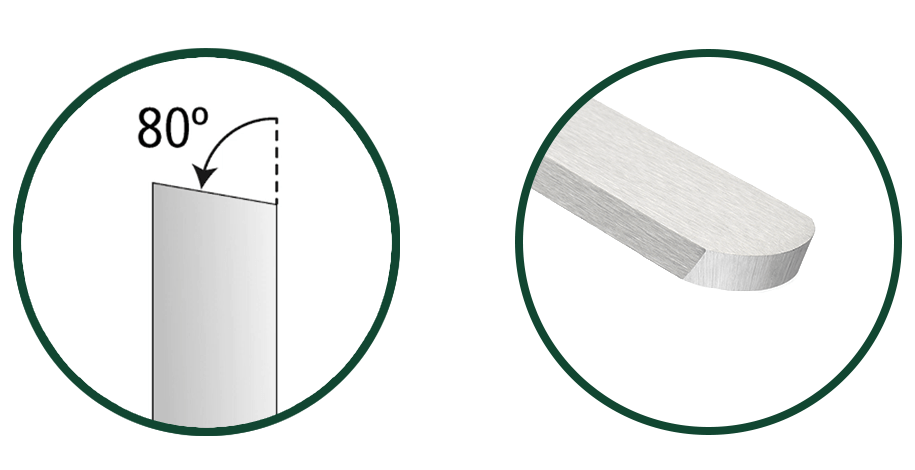 Profil dłuta tokarskie typu skrobak zaokrąglony 103680 Record Power | agencja-amk.pl Profil dłuta tokarskiego typu skrobak