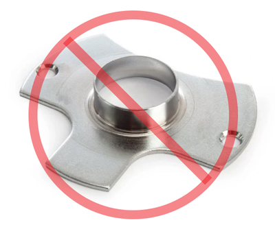 Uwaga! Tulejka prowadząca do frezarki górnowrzecionowej nie wchodzi w skład zestawu! Przekreślona tulejka prowadząca do frezarki górnowrzecionowej