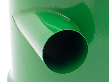 Wlot cyklonowy Unikalny cyklonowy wlot kieruje odpady z dala od filtra