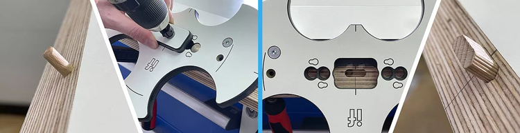 Szablon Peanut Mini - do domino, czopów i kołków Szablon Peanut Mini - do domino, czopów i kołków