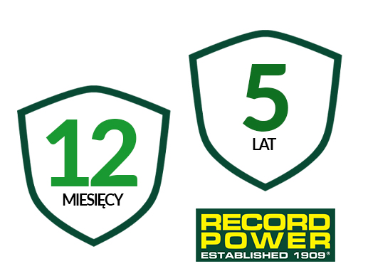 Gwarancja Record Power Gwarancja Record Power - 12 miesięcy zakup prywatny, 5 lat zakup firmowy