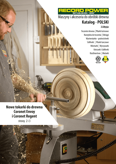 Pobierz katalog maszyn stolarskich Record Power - 2. edycja Okładka katalogu maszyn stolarskich Record Power - 2. edycja