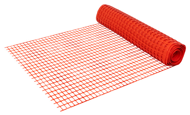 Siatka ogrodzeniowa, pomarańczowa PCV Strong szer. 100cm x 50m