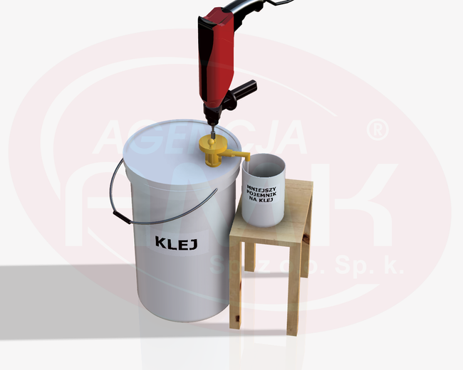 Pompa na wiertarkę, ręczna do beczki, wiadra 10 lub 30 kg