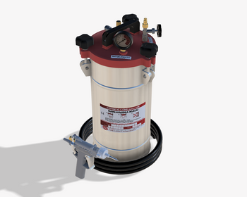 Nakładarka 10 kg do klejów PUR z pistoletem standardowym o zwiększonym przepływie i z rękojeścią sterowanym ręcznie