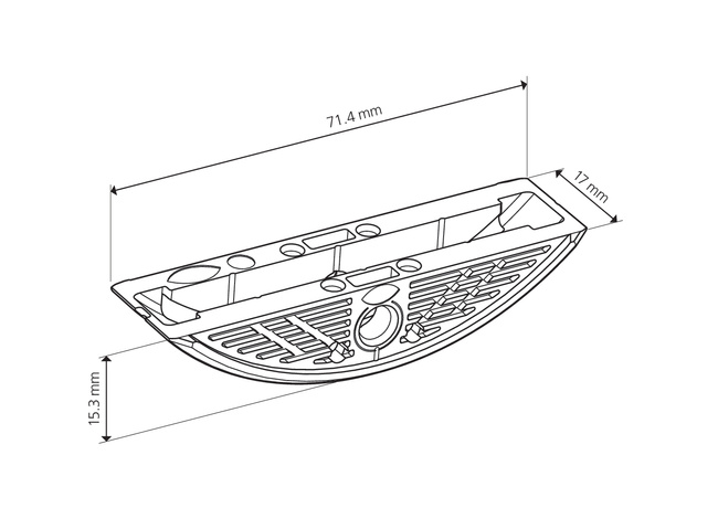 Złącze LC P-16x17 mm do Clamex P - 80 szt.