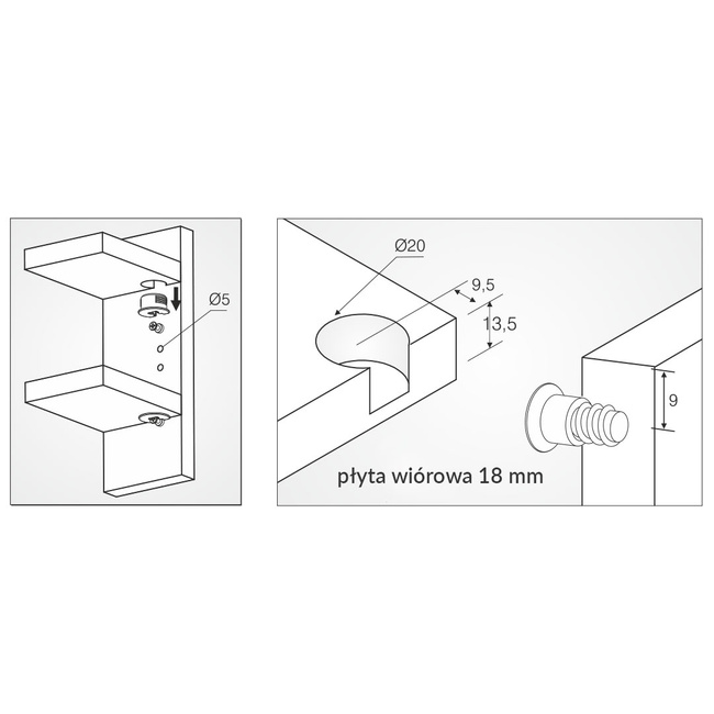 Korpus złącza RAFFIX 20 Economic