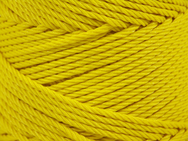 Linka polietylenowa kręcona ∅3.5mm żółta