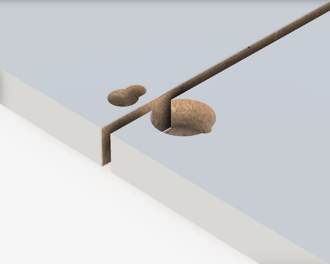 Złącze meblowe samozaciskowe Peanut® 1