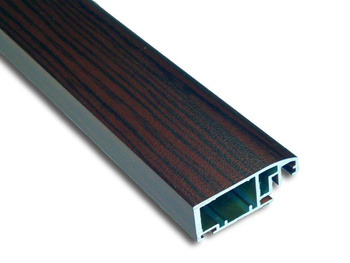 Profil aluminiowy A4 drzwiowy mahoń do moskitiery ramowej - 3.2m