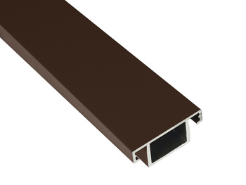 Poprzeczka wzmacniająca do moskitiery drzwiowej orzech RAL 8028 A4 - 3.2m