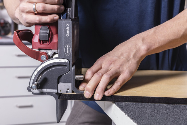 Akumulatorowa Lamelownica Classic X Aku Lamello w kartonie