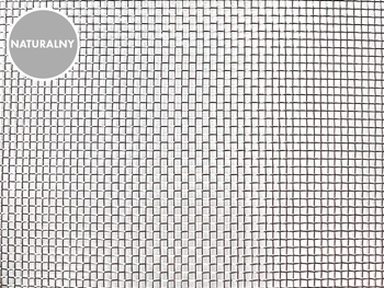 Moskitiera ze stali nierdzewnej, naturalna szer. 1.2 m 18x16x0.21 mm