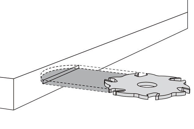 Frezarka do zaprawiania wad w drewnie Classic X (systener) + frez 100x8x22 mm