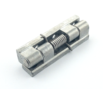 Zawias do moskitiery drzwiowy, aluminiowy ze sprężyną (samozamykaczem)