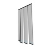 Moskitiera drzwiowa 4 pasy | kotara czarna 100x220cm