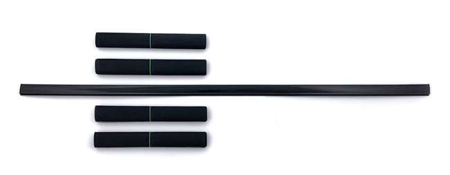 Moskitiera drzwiowa 4 pasy | kotara czarna 100x220cm