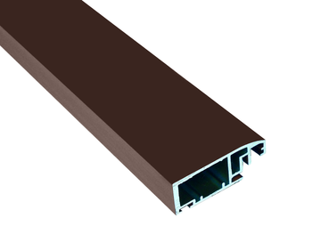 Profil aluminiowy A4 drzwiowy brązowy RAL 8017 do moskitiery ramowej - 3.2m