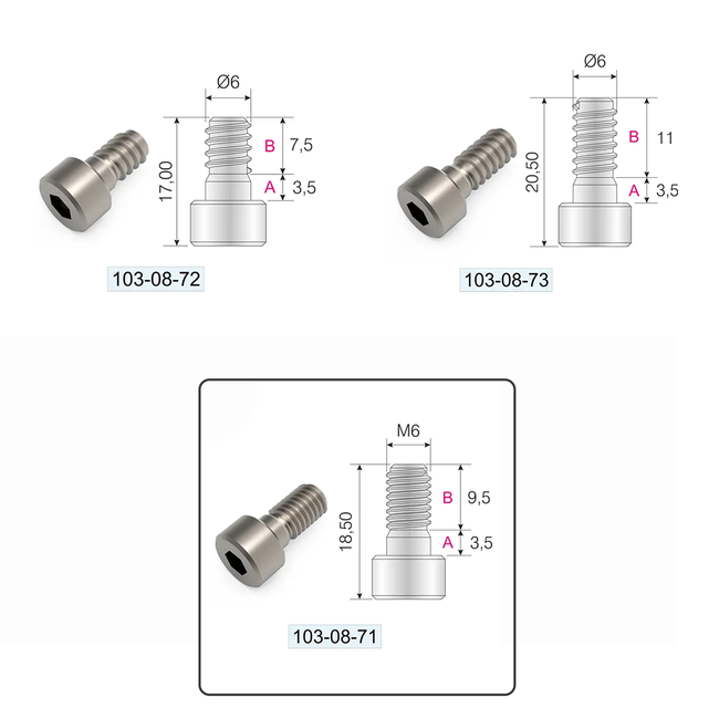 Śrubowe złącze meblowe QFIX do płyt od 16mm + śruba 6x7.5 mm HEX - 50 kpl.