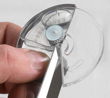 Przyrząd do pomiaru kąta ostrza WG250/U