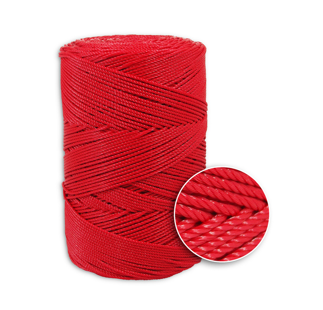 Linka polietylenowa kręcona ∅2.5mm czerwona