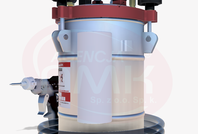 Zewnętrzny pojemnik na wodę/rozpuszczalnik