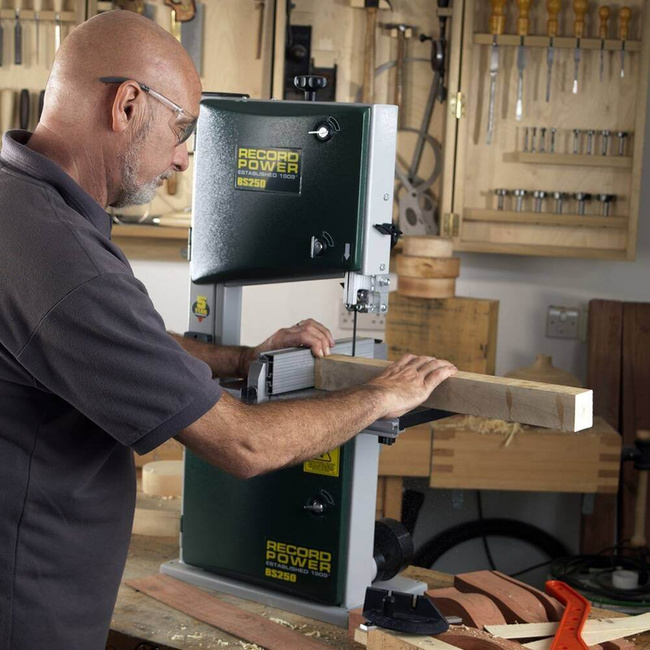 Pilarka taśmowa, stołowa do drewna BS250