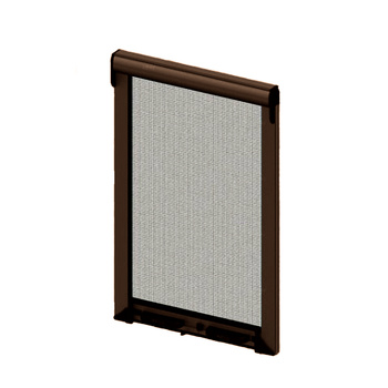 Moskitiera rolowana okienna 100x240 cm brązowa RAL 8014