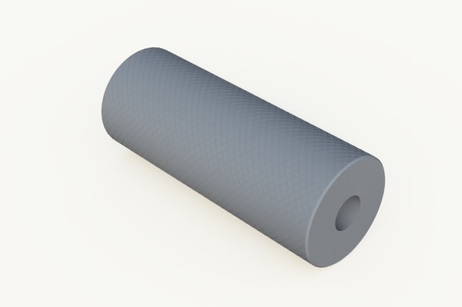 Wałek gumowy/szary, szerokość 150 mm
