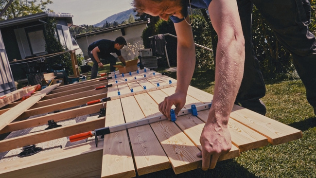 Ścisk stolarski do desek, budowy tarasu 200 - 770 mm