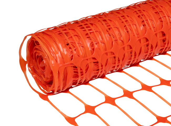 Plastikowa siatka ogrodzeniowa, budowlana szer. 100cm x 50m
