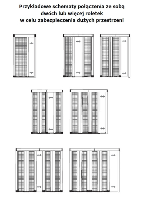 Moskitiera rolowana bezprogowa 160x230 cm biała RAL 9016