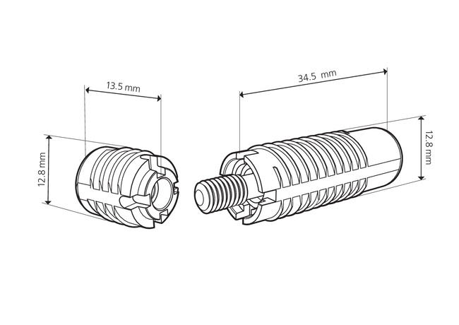 Złączka Invis Mx2 Lamello z nakrętką 14 mm