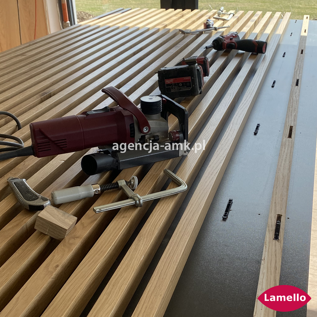 Zeta P2 frezarka do P-System Lamello z frezem z węglika (HW) w systenerze