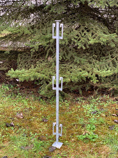 Słupek ogrodzeniowy 150cm do mocowania siatki