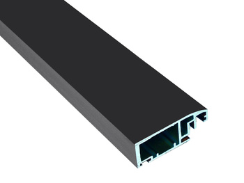 Profil aluminiowy A4 drzwiowy czarny RAL 9004 do moskitiery ramowej - 3.2m