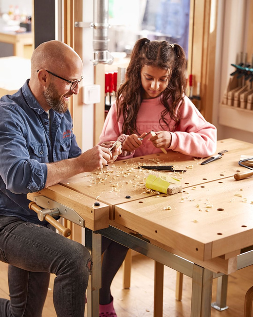 Stół stolarski z regulacją wysokości Duplex 2-stanowiskowy