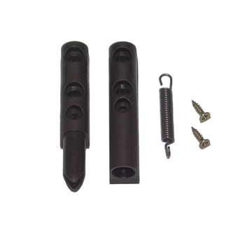 Zawias do moskitiery drzwiowej z PCV ze sprężyną (samozamykaczem)