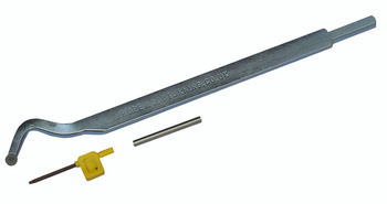 Narzędzie hakowe z końcówką skrawającą 10 mm HSS, długość 370 mm