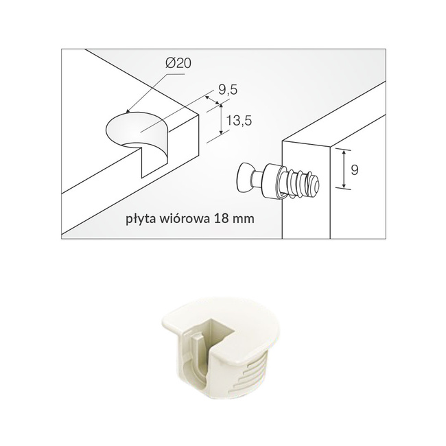 Korpus złącza RAFFIX 20