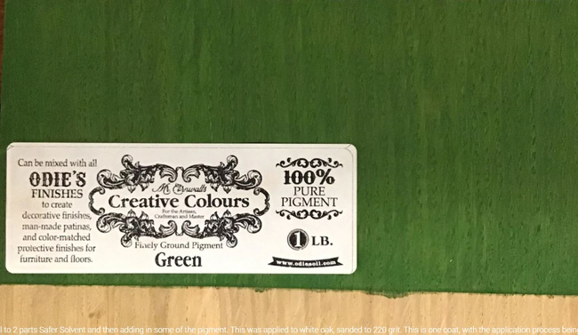 Zielony pigment do olejów do drewna Mr. Cornwall - 266 ml