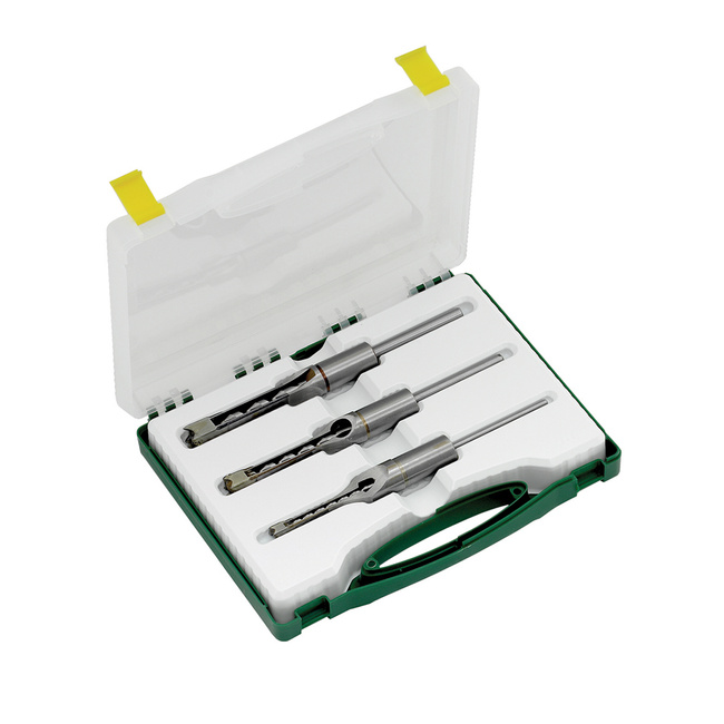 Wiertła do otworów kwadratowych 6.3, 9.5 i 12.7 mm (do RPM75, BM16, FM25) - 3 szt.