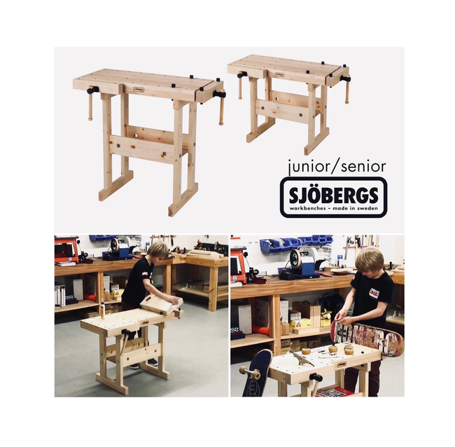 Stół stolarski JUNIOR/SENIOR z dwoma podstawami Sjöbergs