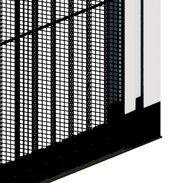Moskitiera plisowana bezprogowa 105x230 cm biała