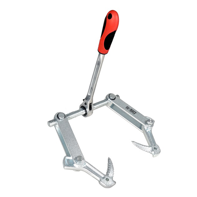 Ścisk ciesielski z grzechotką i hakami do wbijania