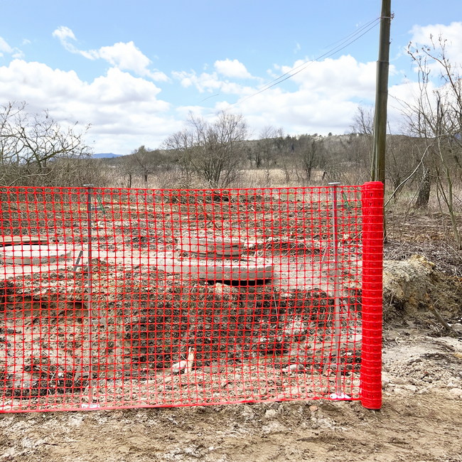 Siatka ogrodzeniowa, pomarańczowa PCV Strong szer. 100cm x 50m