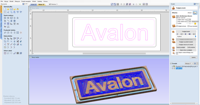 Oprogramowanie CAD/CAM VCarve Pro PL - licencja wieczysta